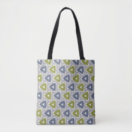 Bolsa Tote Padrão Geométrico Boho Abafado