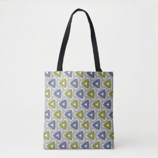 Bolsa Tote Padrão Geométrico Boho Abafado