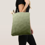 Bolsa Tote Padrão geométrico de malha verde-claro do exército<br><div class="desc">O padrão geométrico do gradiente verde do exército triangular. Malha geométrica triangular com gradiente verde-cinza claro e escuro. militar,  exército,  padrão,  ombre,  malha,  triângulos,  geometria,  geometria,  gradiente,  legal,  triângulo,  verde</div>