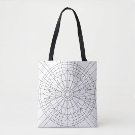 Bolsa Tote Padrão Geométrico de Mandala