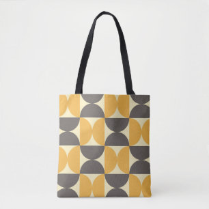 Bolsa Tote Padrão geométrico do estilo moderno do século médi