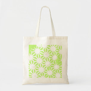Bolsa Tote padrão geométrico do verde limão