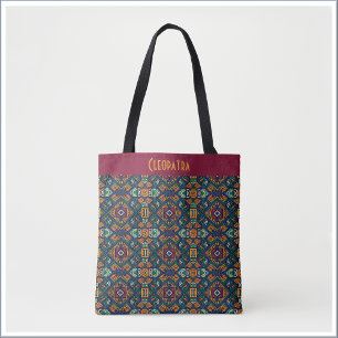 Bolsa Tote Padrão Geométrico Étnico Tribal Moderno
