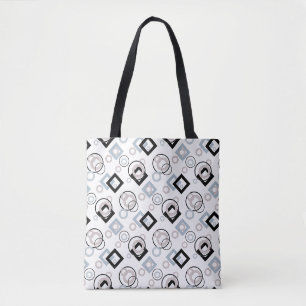Bolsa Tote Padrão geométrico moderno multicolor