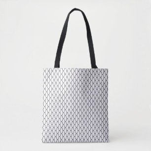 Bolsa Tote Padrão Geométrico Moderno Sem Olhos