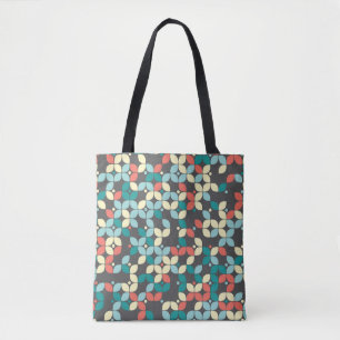 Bolsa Tote padrão geométrico sem costura, abstrato eterno