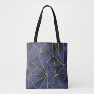 Bolsa Tote Padrão geométrico sem costura do ouro de luxo