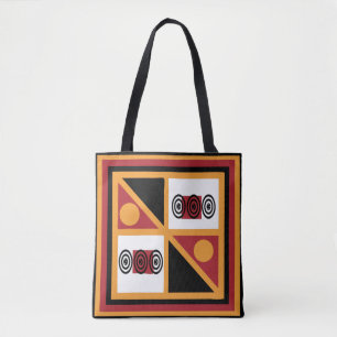 Bolsa Tote Padrão geométrico tribal abstrato africano