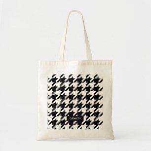 Bolsa Tote Padrão Houndstooth