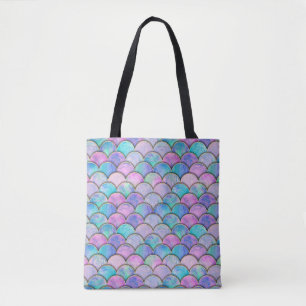 Bolsa Tote Padrão Japonês de Escala de Sereia