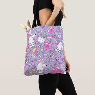 Bolsa Tote Padrão Llama 1