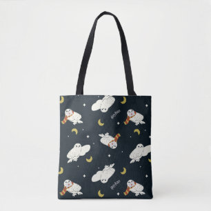 Bolsa Tote Padrão Luar Noturno da Hedwig