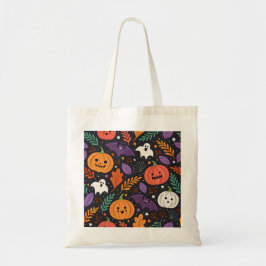 Bolsa Tote Padrão Mágico de Halloween Fofo