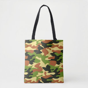 Bolsa Tote Padrão Militar de Camouflage