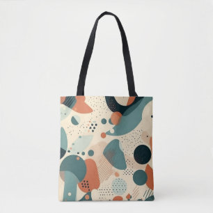 Bolsa Tote Padrão mínimo de Abstrato sem costura - Geométrico
