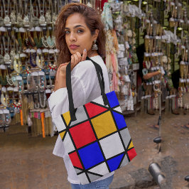 Bolsa Tote Padrão multicoloração