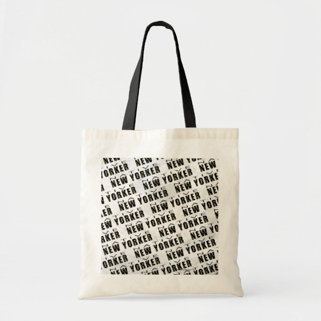 Bolsa Tote Padrão Nativo Nova-Iorquino (Frente)