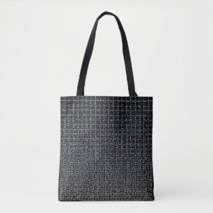 Bolsa Tote Padrão Net 11.black.wx4.5k Preto BG