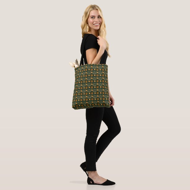 Bolsa Tote Padrão Ornamental Boho Dourado Elegante (No(a) Modelo)