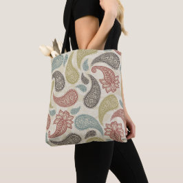 Bolsa Tote Padrão Paisley 