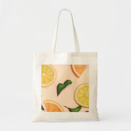 Bolsa Tote padrão pastel de fruta