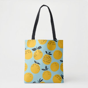 Bolsa Tote Padrão perfeito de frutas de laranjas