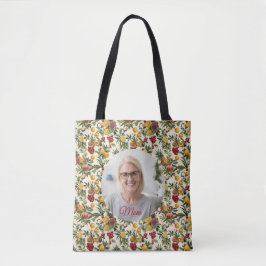 Bolsa Tote Padrão personalizado de fotografia e Fruta tropica