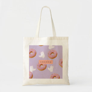 Bolsa Tote Padrão Personalizado de Rosquinhas do Kawaii Paste