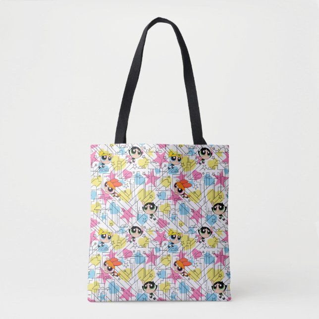 Bolsa Tote Padrão Powerpuff Girls Townsville (Frente)