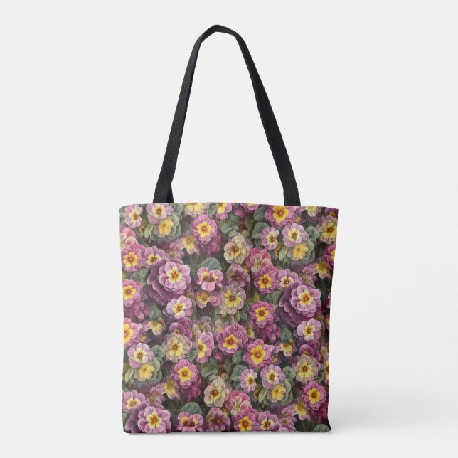 Bolsa Tote Padrão Pretty Primrose (Verso)