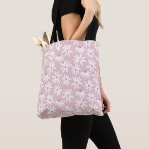Bolsa Tote Padrão Retroativo das Visitas de Verão Pequeno #4