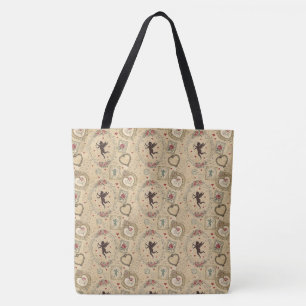 Bolsa Tote Padrão Romântico do Cupido Vintage (1)