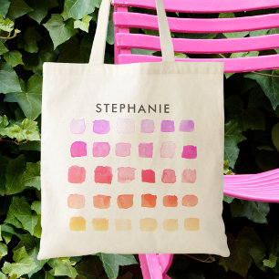 Bolsa Tote Padrão Rosa Personalizado