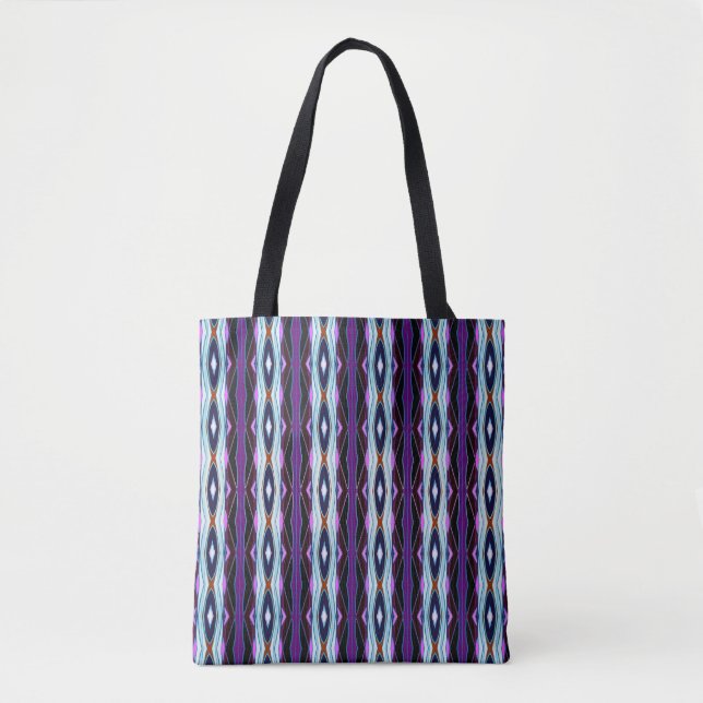 Bolsa Tote Padrão Roxo Único (Frente)