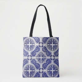 Bolsa Tote Padrão Russo de Azulejos Portugueses - Azulejo