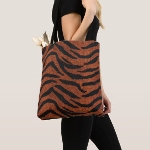 Bolsa Tote Padrão Selvagem de Listra de Tigre