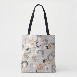 Bolsa Tote Padrão sem costura com círculos de coloração a