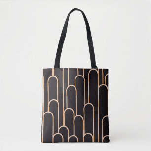 Bolsa Tote Padrão sem costura de aquarela desenhada à mão,