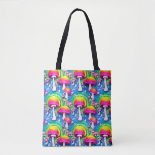 Bolsa Tote Padrão sem costura de cogumelo