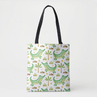 Bolsa Tote Padrão sem costura de crocodilo