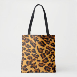 Bolsa Tote Padrão sem costura de peles de leopardo