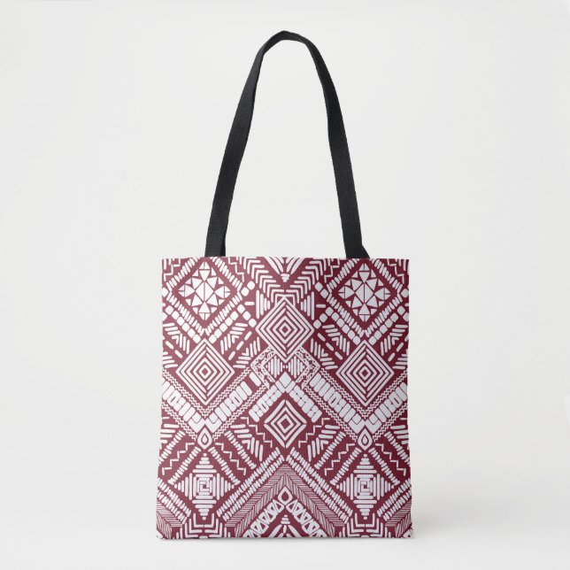 Bolsa Tote Padrão sem costura do Aztec (Frente)