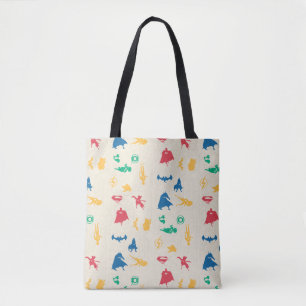 Bolsa Tote Padrão Silhouette da Liga Super-Animais e Justiç