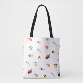Bolsa Tote Padrão Sushi Japonês