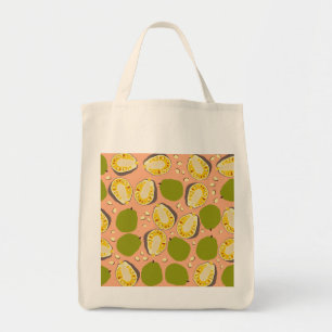 Bolsa Tote Padrão Tropical de Colza de Verão - Fruta exóti