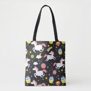 Bolsa Tote Padrão Unicorn