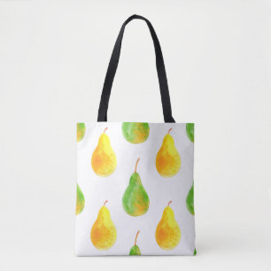 Bolsa Tote Padrão uniforme de frutas de Pear