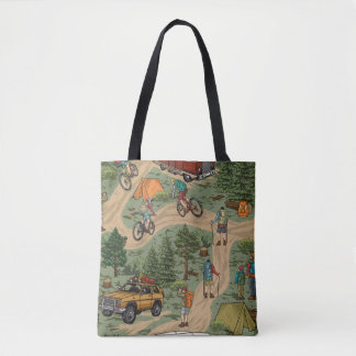 Bolsa Tote Padrão uniforme de vintagem de recreação externa c