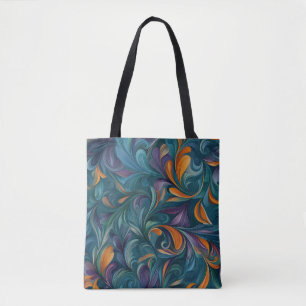 Bolsa Tote Padrão Vibrante de inspiração de Abstrato de Paisl