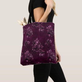 Bolsa Tote Padrão Vinho de Amora